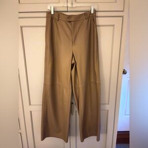 NWOT Good American faux leather trousers